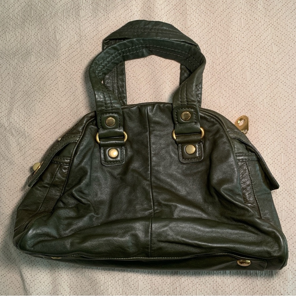 Marc By Marc Jacobs Green Satchel with Metallic Hardware - Picture 9 of 16